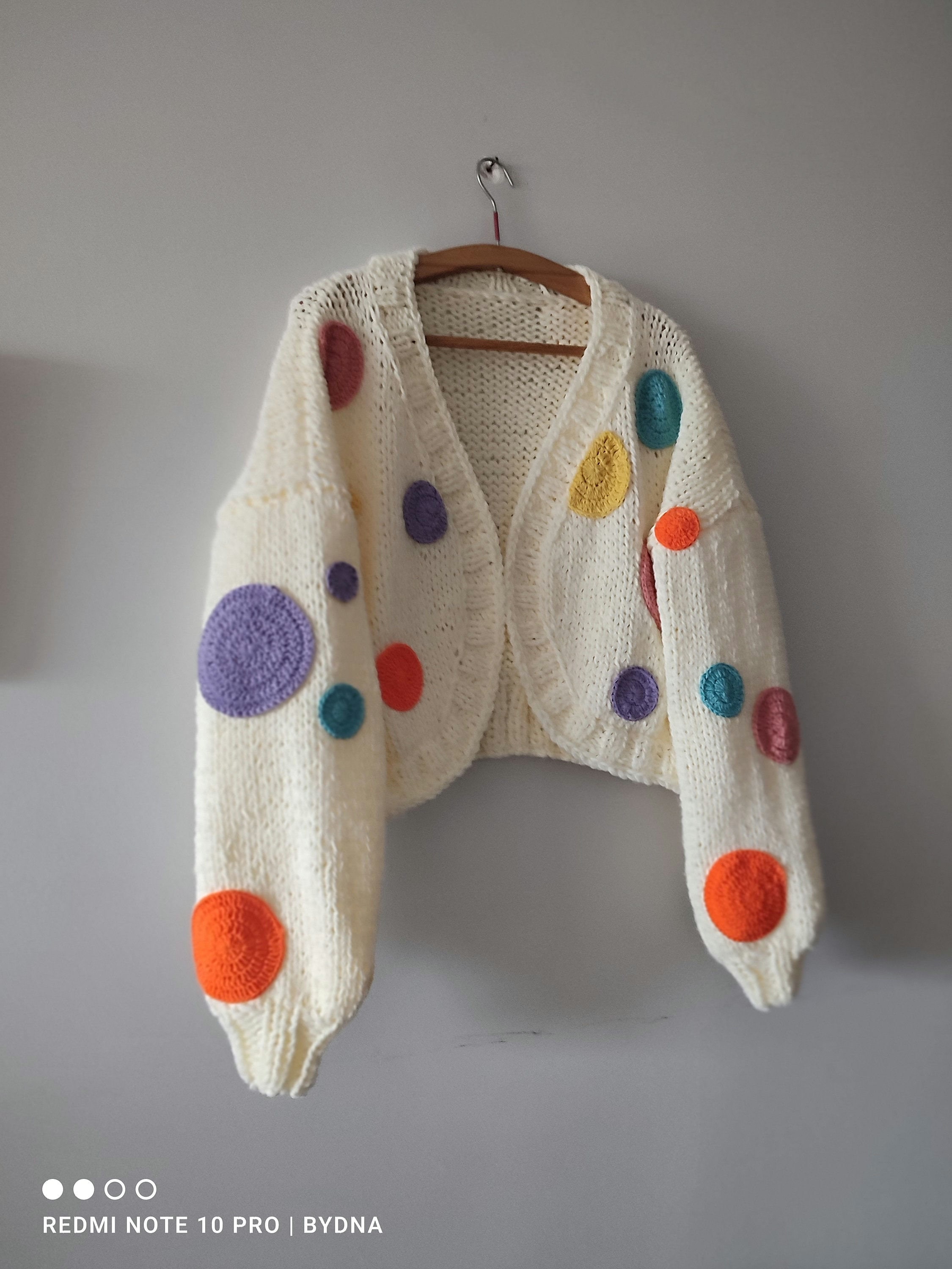 【GRAVER】embroidery street dot board knit cardigan Cottagecore Luna Moth Embroidered Knit Cardigan Nichesou