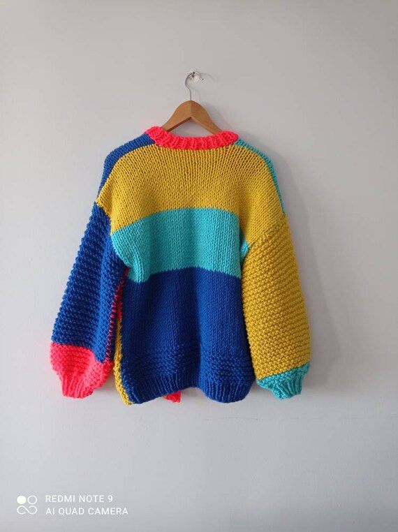 Back to School Cardigan Neon Pink 