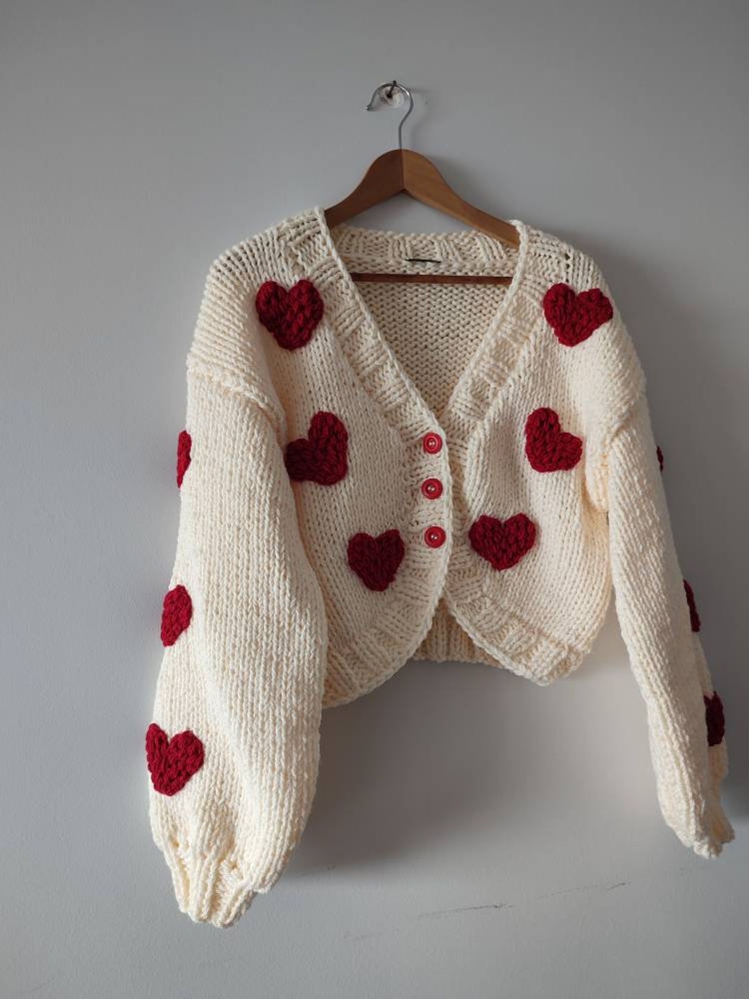【GRAVER】heartboard embroidery knit cardigan Designer fashion, Seoul-fully created | W Concept