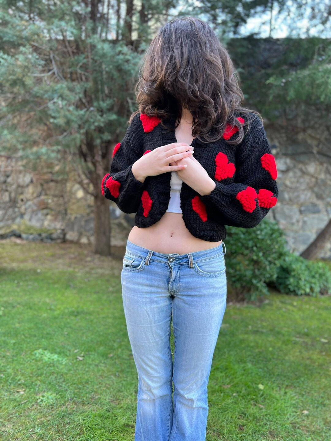 トップス mardi BLENDED CROPPED CARDIGAN HEART il_1080xN.3714953017_ojp6.jpg
