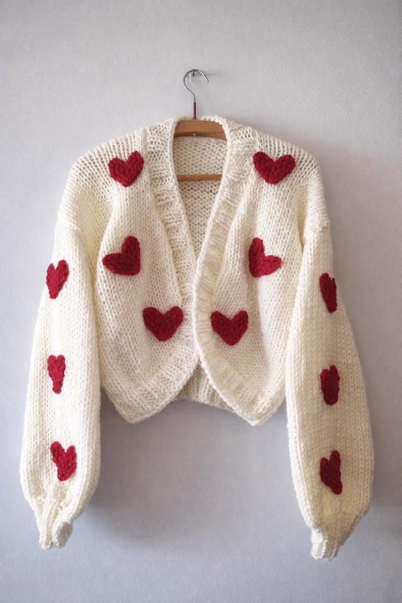 Cardigan Vintage Rouge - Parfait Pour Noël Et Le Nouvel An - Taille L - Neuf Sans étiquettes