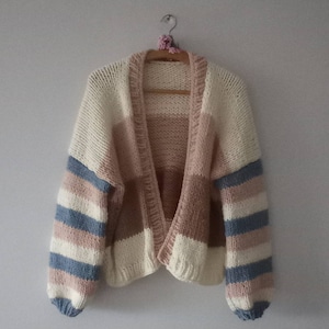 Mohair handmade cardigan, Christmas gifts woman sweater, pastel tones mom cardigan,multicolor oversize sweater ,unique gifts, jumper for her