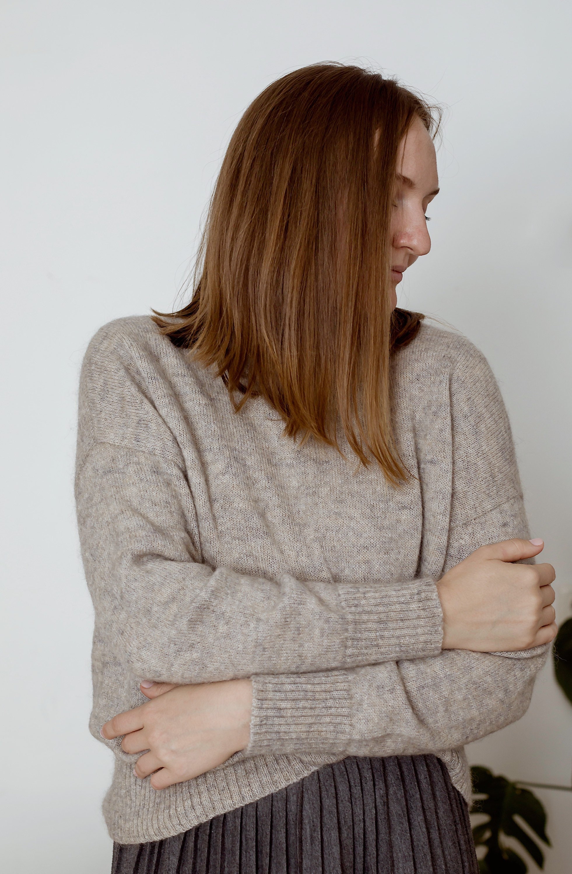 light pink sweater mens