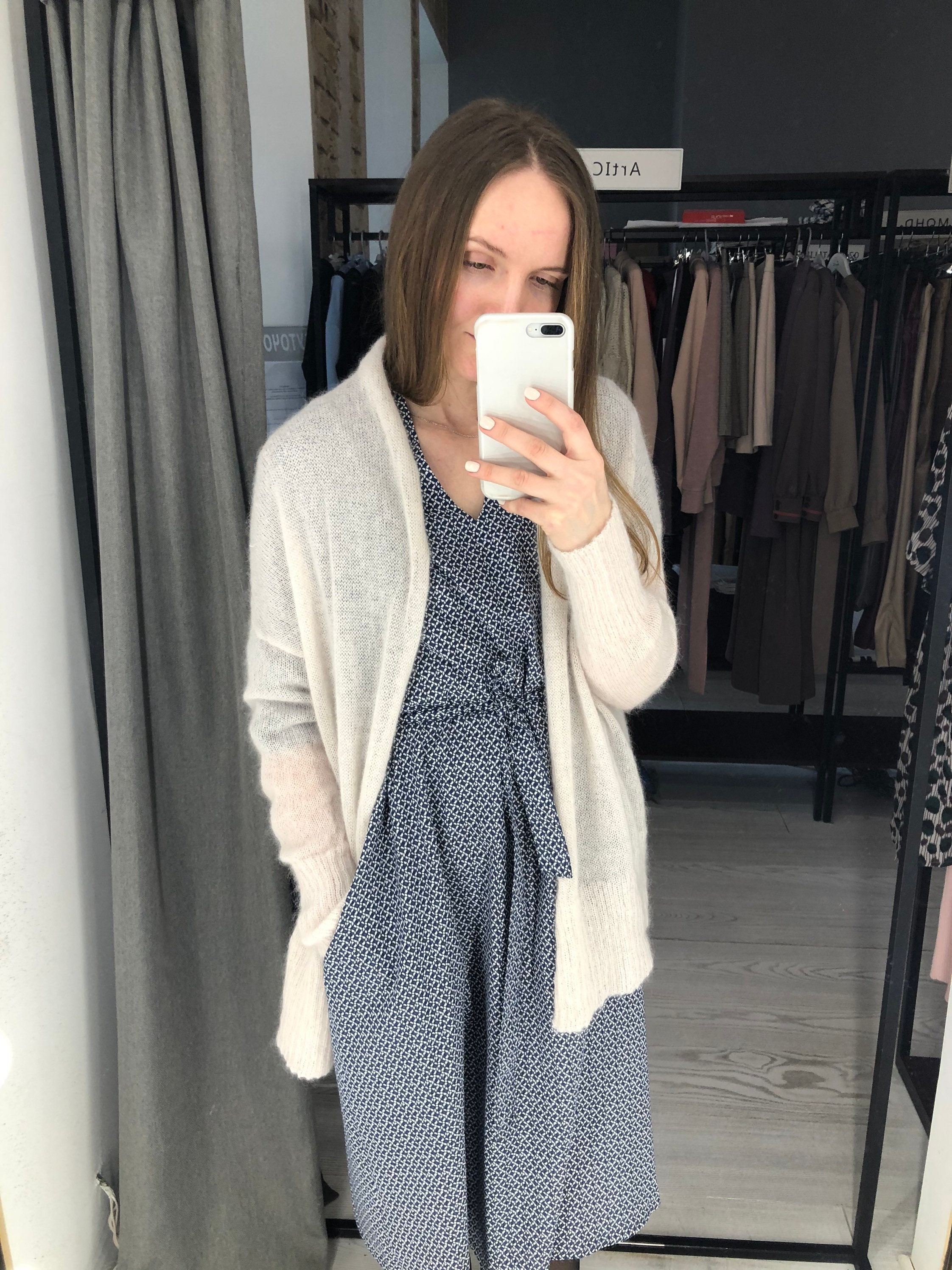 ClothingGeometry White Mohair See Through Wrap Cardigan for Wedding. Slouchy Shawl Collar Alpaca Knit Coat for bride. Open Knitted Wool Cocoon for Women Gift
