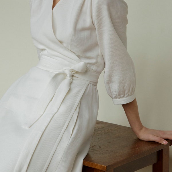 White Summer Tea Dress Etsy