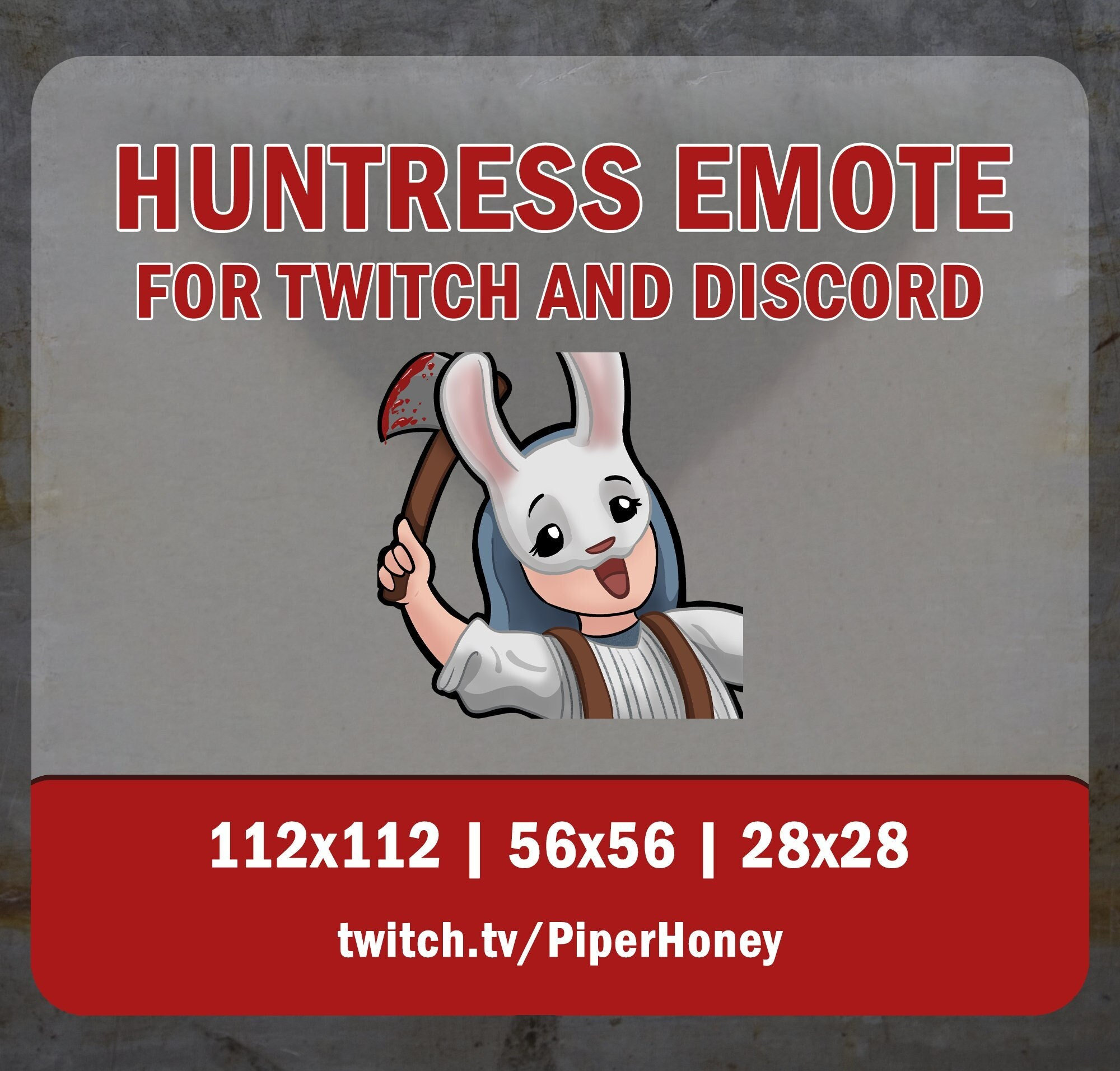 Huntress Emote for Twitch and Discord - Etsy