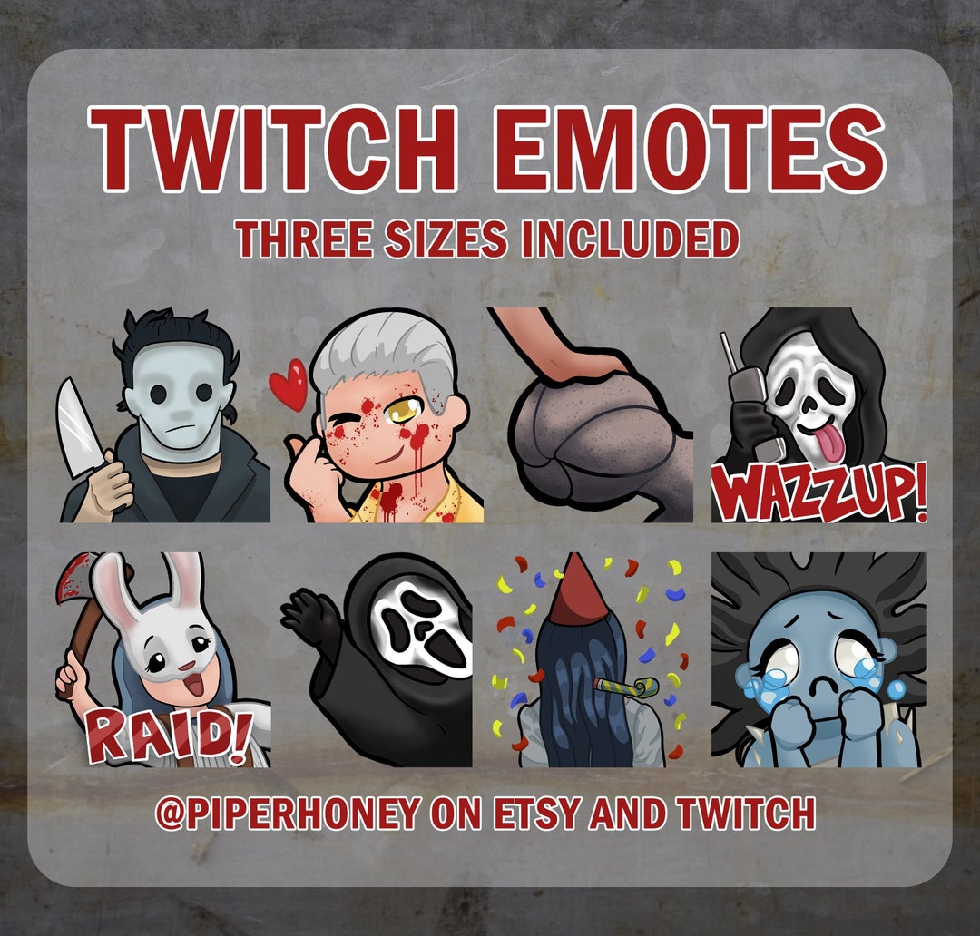 Dead by Daylight Killer Emotes for Twitch and Discord Etsy