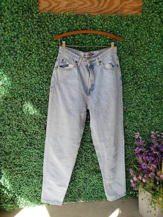 90s Gap Jeans, Vintage High Waisted, Tapered, Lig… - image 9