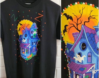 Vintage Halloween T-shirt, Single Stitch, Hanes Heavyweight