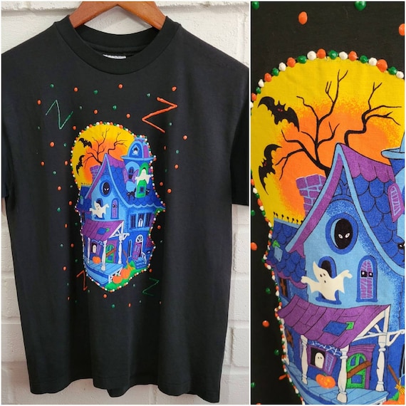 Vintage Halloween T-shirt, Single Stitch, Hanes Heavyweight
