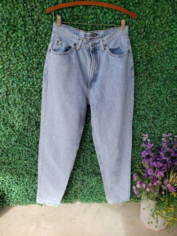 90s Gap Jeans, Vintage High Waisted, Tapered, Lig… - image 6