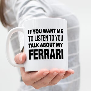 Ferrari Gifts, Car Themed Gifts, Ferrari Mug, Car Guy Gifts, Car Gifts for Men, Christmas Gifts, Ferrari Lovers Gift, Car Enthusiast Gifts