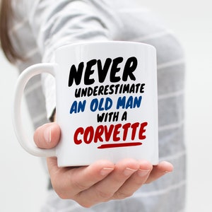 Corvette Gifts, For Corvette Lovers, Corvette Coffee Mugs, Car Gifts for Him, Car Guy Gifts, Corvette Birthday, Unique Corvette Gift