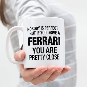 Ferrari Gifts, Car Themed Gifts, Christmas Gifts, Ferrari Mug, Car Gifts for Men, Ferrari Accessories, Car Guy Gifts, Car Lover Gifts