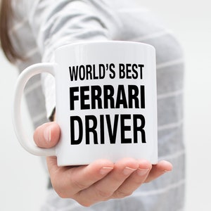 Best Driver Gift, Ferrari Gifts, Car Enthusiast Gifts, Gifts for Car Guys, Car Themed Gifts, Ferrari Mug, Car Gifts for Men, Car Guy Gifts