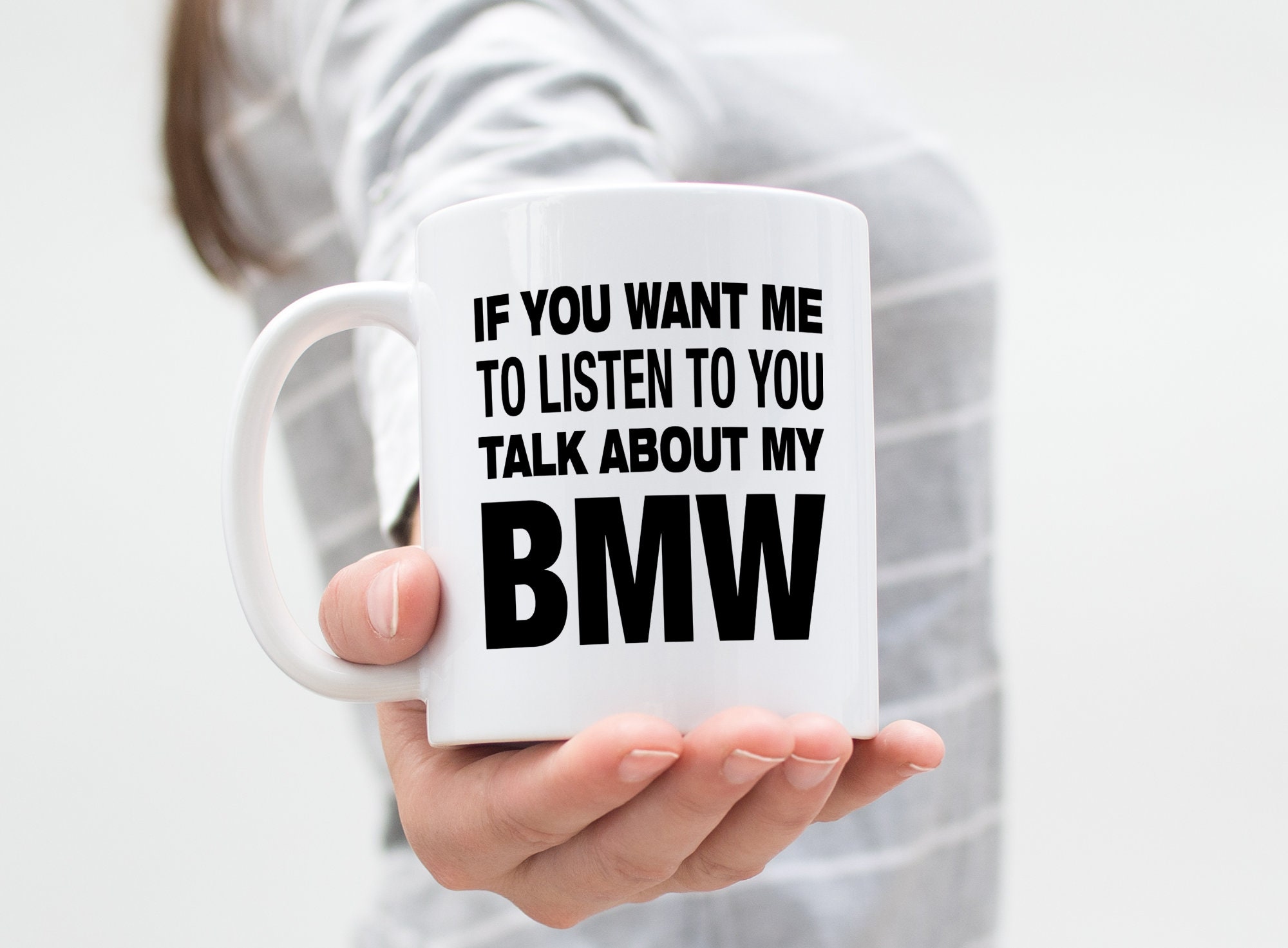 Mug cadeau chauffeur BMW - ne sous-estimez jamais un homme dans sa