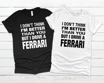 Ferrari Tshirt, Car Gift Ideas, Car Gifts for Him, Ferrari Lovers Gift,Car Guy Gifts,Car Enthusiast Gifts,Car Lover Gifts,Gifts For Car Guys