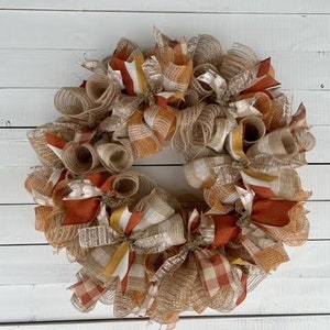 Fall Door Wreath Thanksgiving Deco Mesh Wreath Housewarming Gift Thanksgiving Candy Corn Wreath Sparkle Wreath