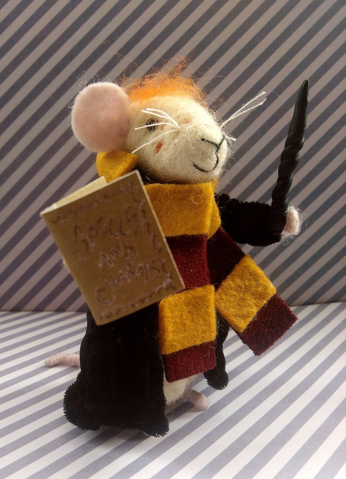Wizard mouse Harry Potter inspired Ron Weasley cake topper Etsy