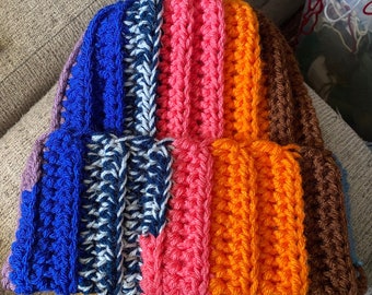 Blocked Scrapped Beanie