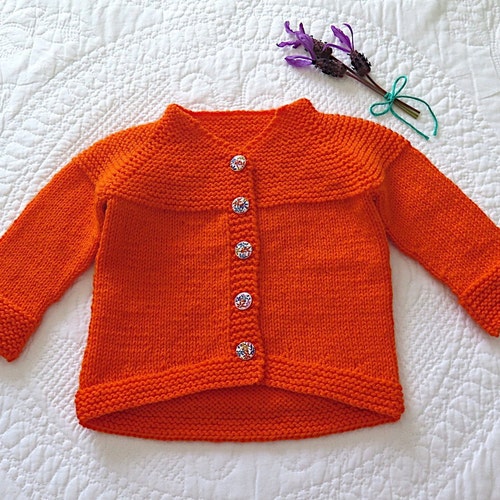 KNITTING PATTERN Baby Wrap Cardigan Baby Sweater 7 Sizes - Etsy