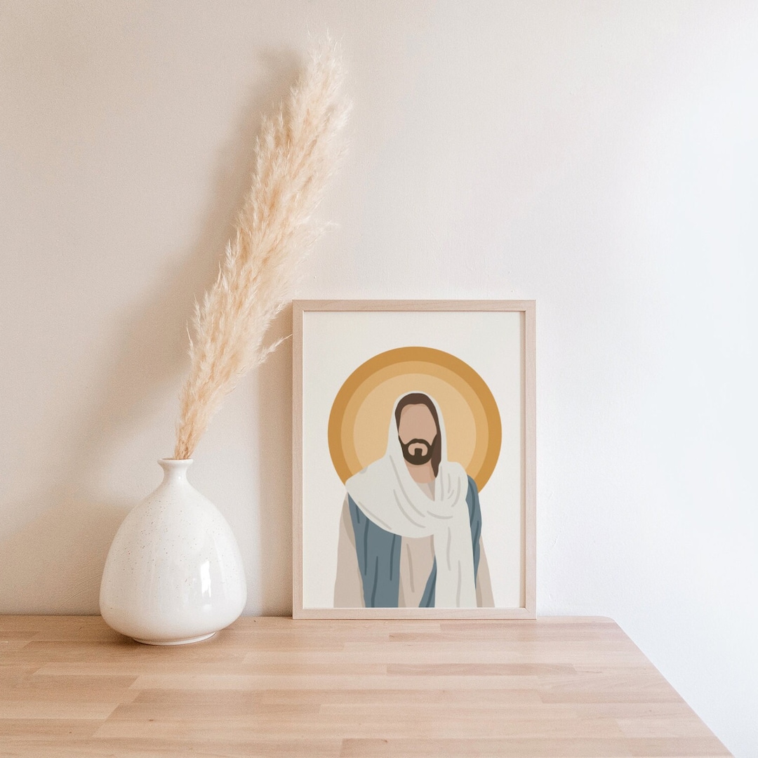 Only Begotten, Jesus Christ, LDS, Portrait Print Drawing, 5x7 8x10 ...