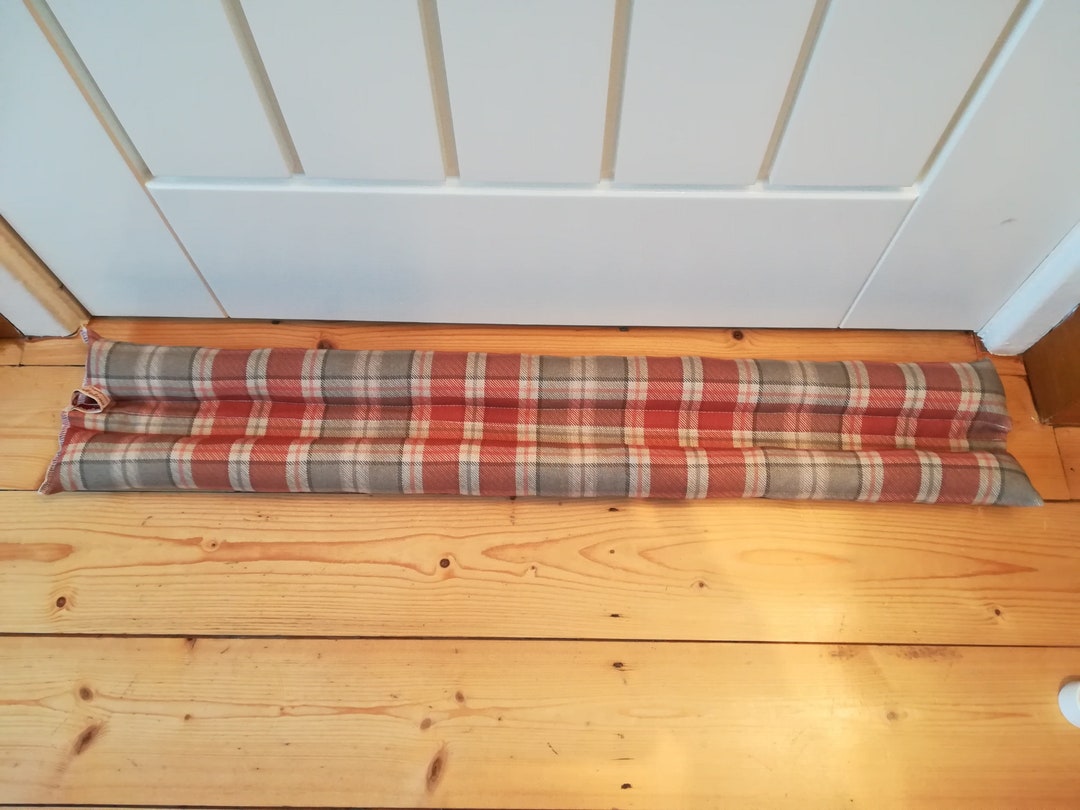 Traditional Fabric Draught Excluder For Doors - 30 To 40 Inch Long, Assorted Colours (UK Made) - View #8