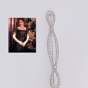 Brooch from Rose's First-Class Dinner Dress Sterling Silver 925 Rhodium-Plated TITANIC image 2