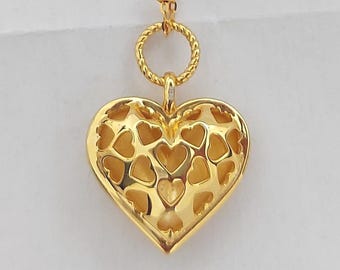 Hartvormige ketting, hanger van 18 karaat verguld goud, 925 sterling zilver, verfijnd sieraad, symbool van liefde, cadeau voor vrouwen, delicate sieraden