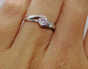 Anillo de calavera de plata 1ct Anillo de compromiso de alexandrita Artesanal