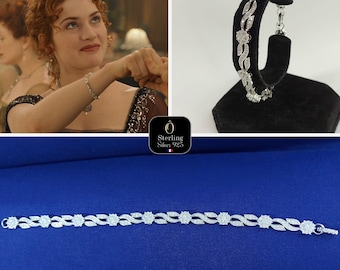 Dine with elegance, sterling silver 925 bracelet, Titanic jewel, Rose's dinner bracelet, floral bracelet, romantic, elegant gift, Collection