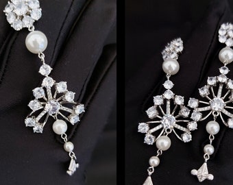 Dine in elegance with Rose's Titanic Earrings: The perfect accessory for a romantic evening.
