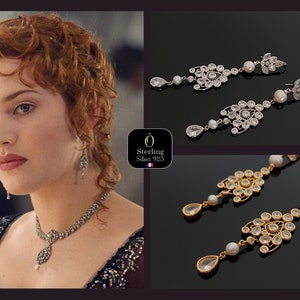 Dazzle your evening with Rose's Titanic Earrings: An unforgettable jewel for a memorable night!