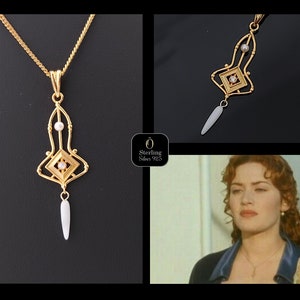 Rose's Bow Necklace. Rose's Flying Scene. Prayer Necklace. Titanic Jewelry.