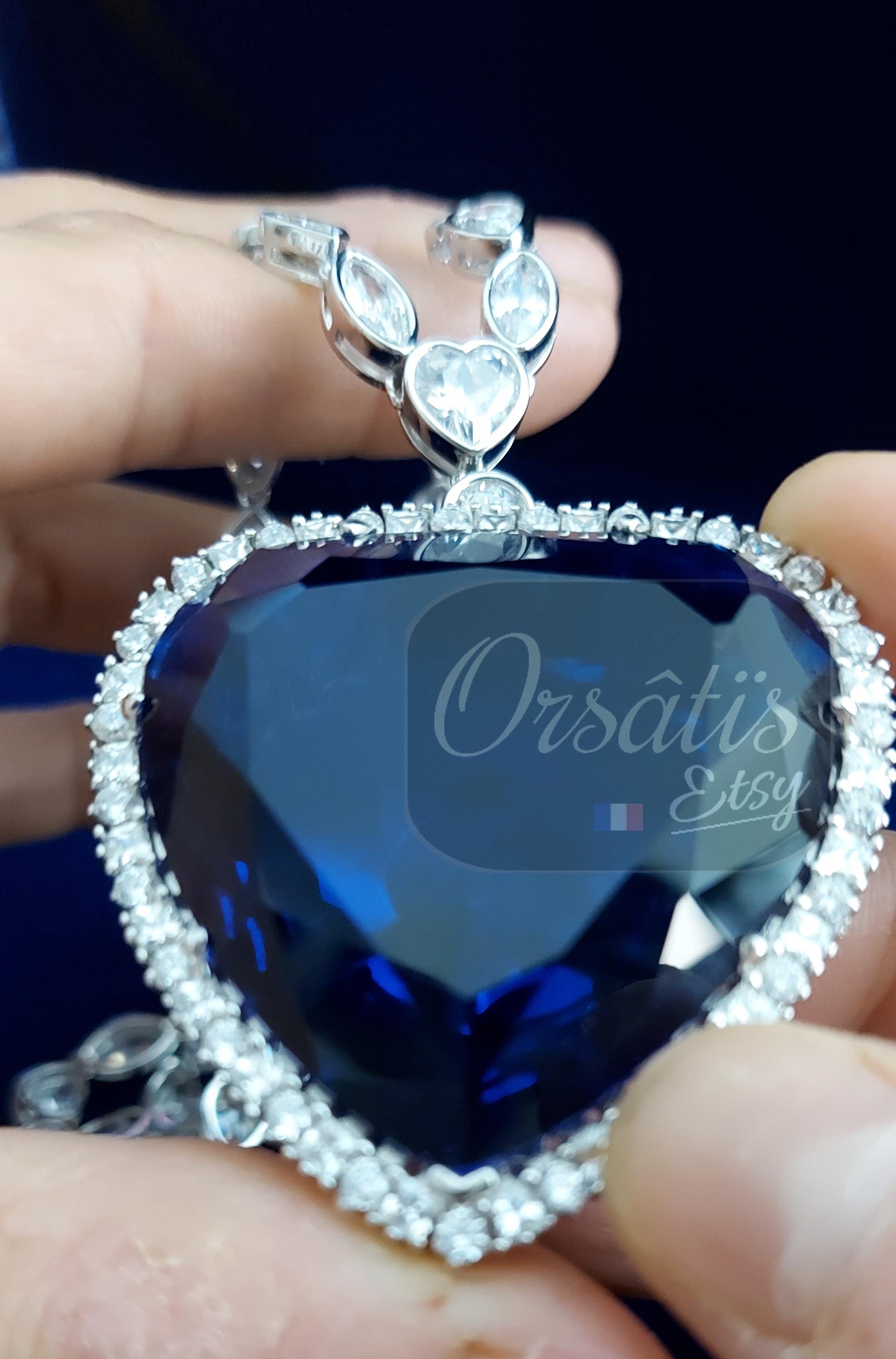 Heart of the Ocean Titanic 925 Sterling Silver Necklace - Rose