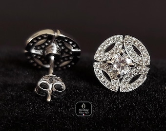 Pendientes dignos de una princesa, réplica real, pendientes de boda redondos de Meghan adornados con diamantes, accesorio de boda