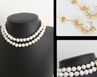 Victorian-Elegance Pearl Jewelry Set