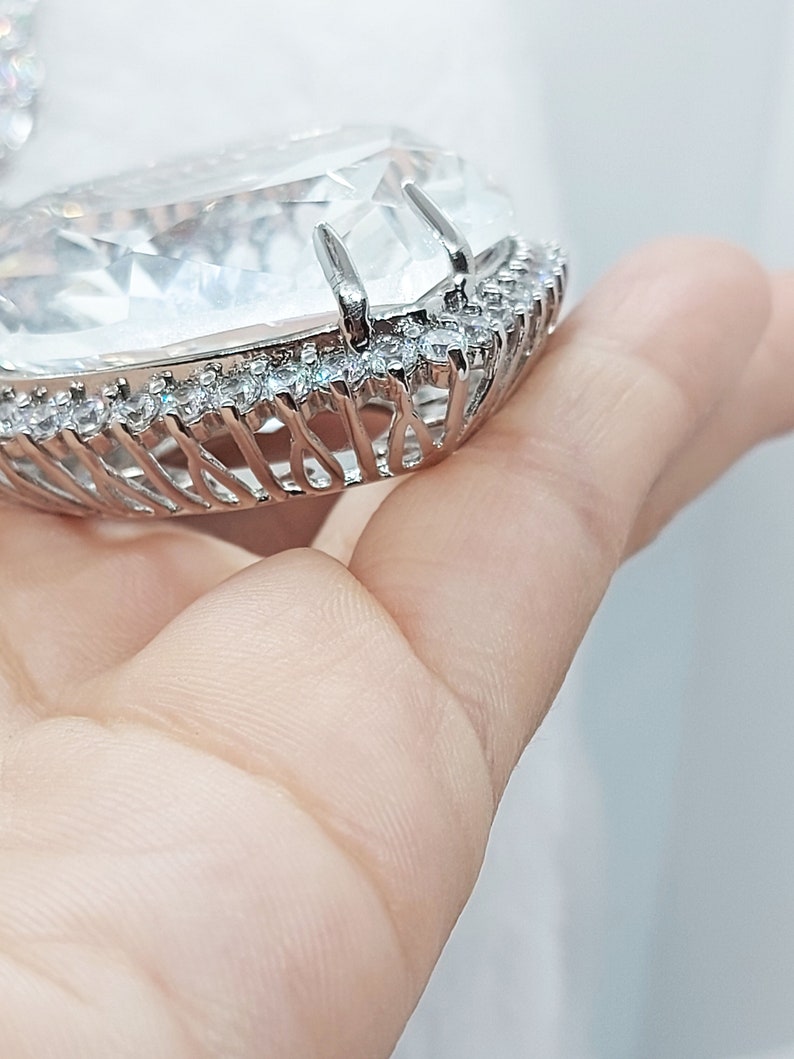 Collier diamant cœur de l