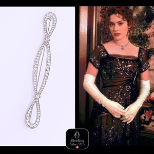 Brooch from Rose's First-Class Dinner Dress Sterling Silver 925 Rhodium-Plated TITANIC image 1