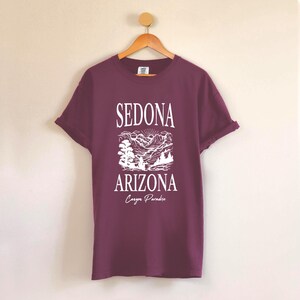 Sedona Arizona Vacation Shirt State National Park Tee Gift For Travel Lover Wanderlust Exploration Apparel Canyon Adventure Shirt For Nomad image 5