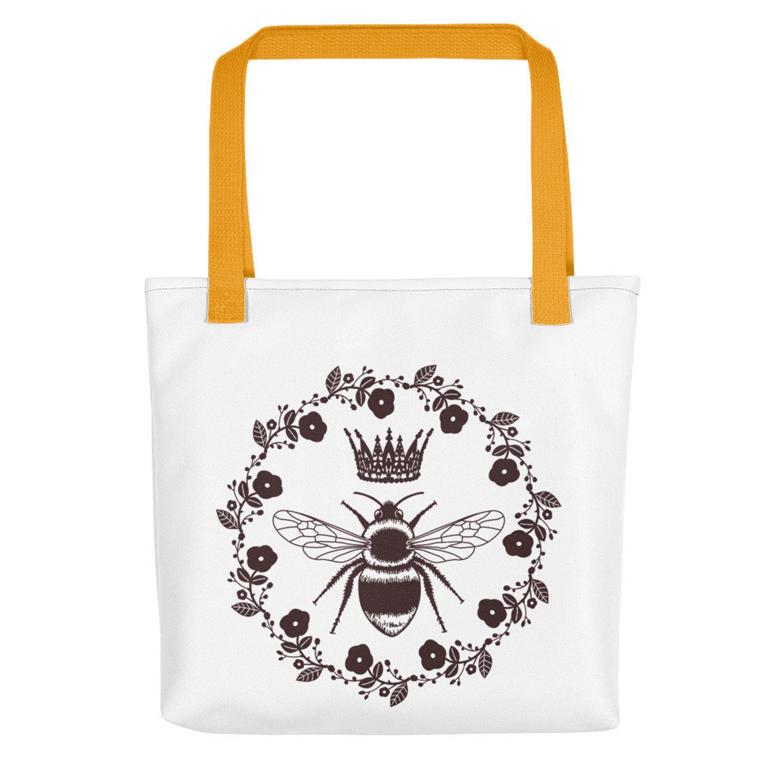 Queen Bee Tote Bag Save the Bees Tote Bag Canvas Tote Bag Etsy