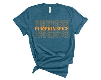 Pumpkin Spice Graphic Tee - Unisex Fall Autumn Shirt