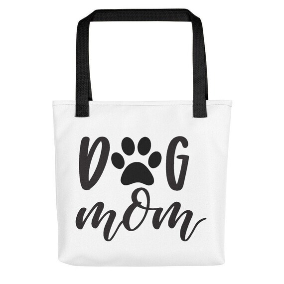 Dog Mom Tote Canvas Tote Bag Dog Mom Gift Pet Bag Pet Tote