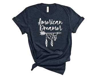 American Dreamer Tee - Camiseta Unisex / Independence Day Shirt / 4th of July Tee / Boho Top / Fourth of July Shirt / USA Stars Tee