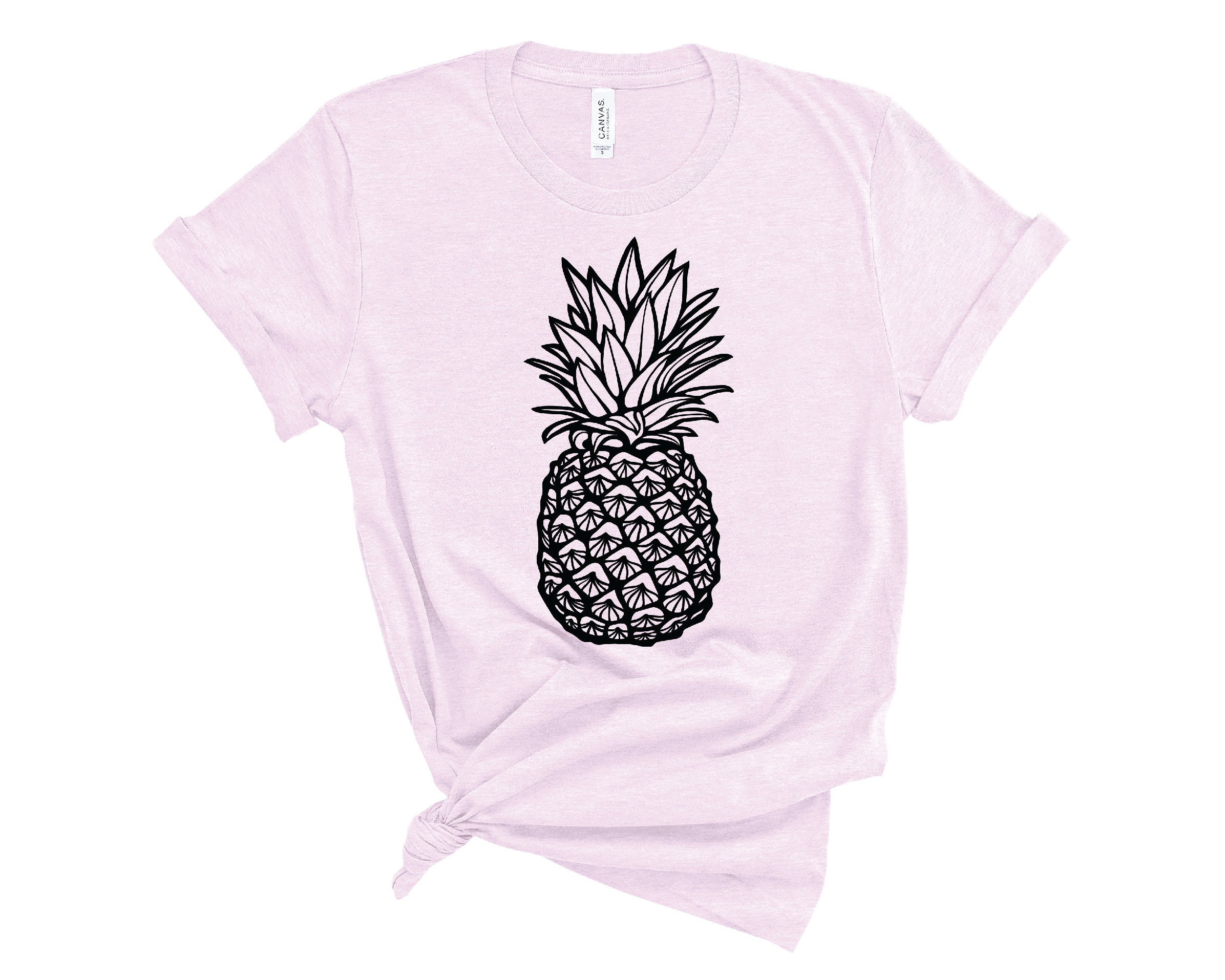 Teeshirt ananas Tshirt Unisex Chemise dété amusante Foodie Tee T