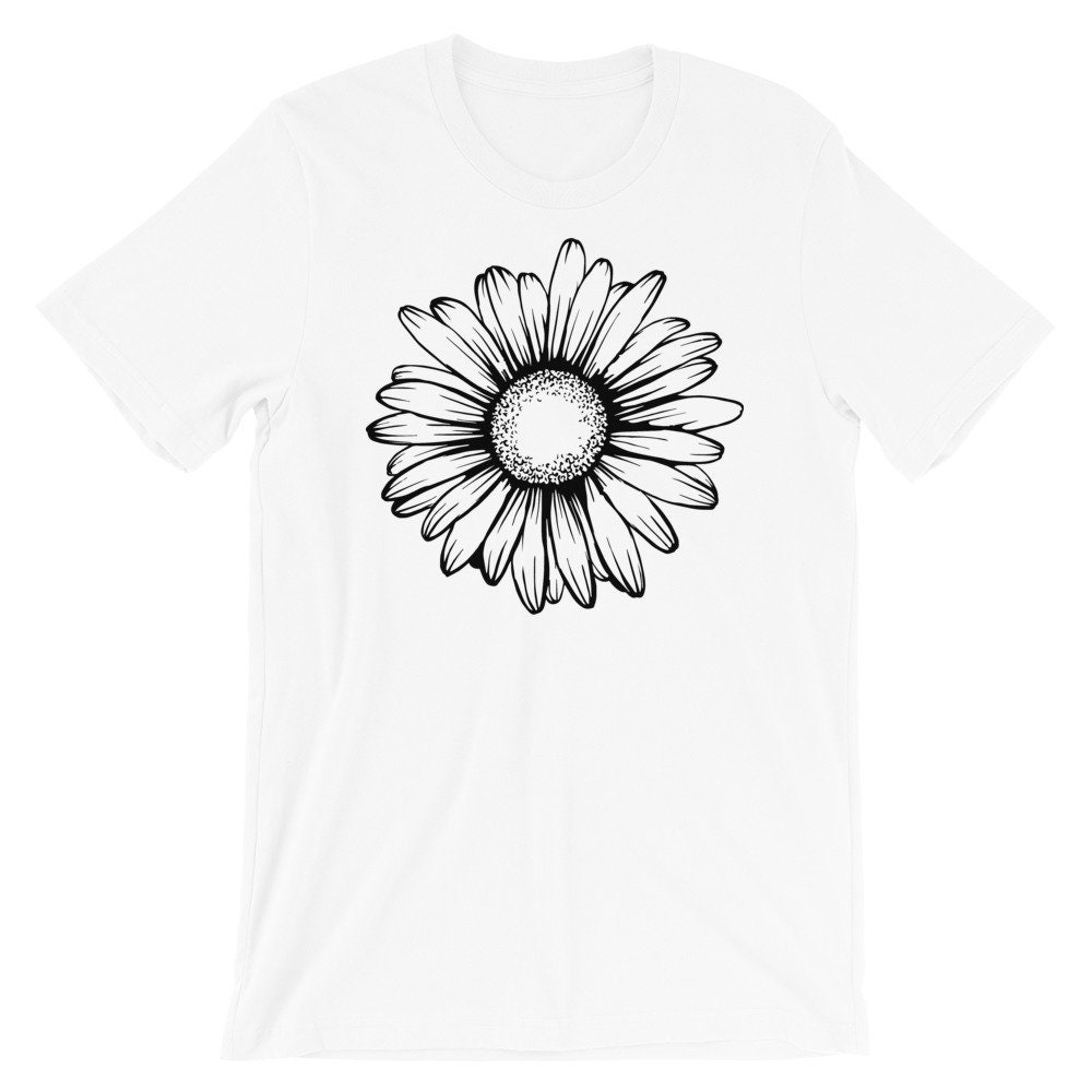 Big Daisy Unisex T-Shirt Flower Tee Wildflower Shirt | Etsy