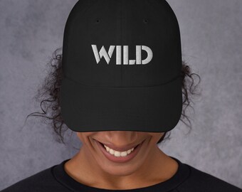 Chapeau WIld | Chapeau de papa | Casquette de baseball femmes | Cadeau pour elle | Casquette de randonnée | Casquette de camionneur brodée