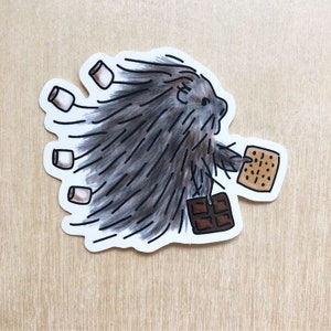 Summer Critter Sticker - Porcupine