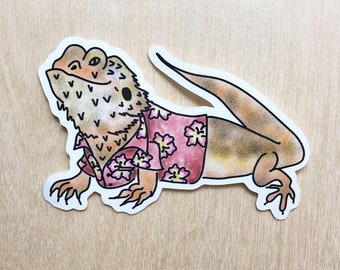 Summer Critter Sticker - Bearded Dragon