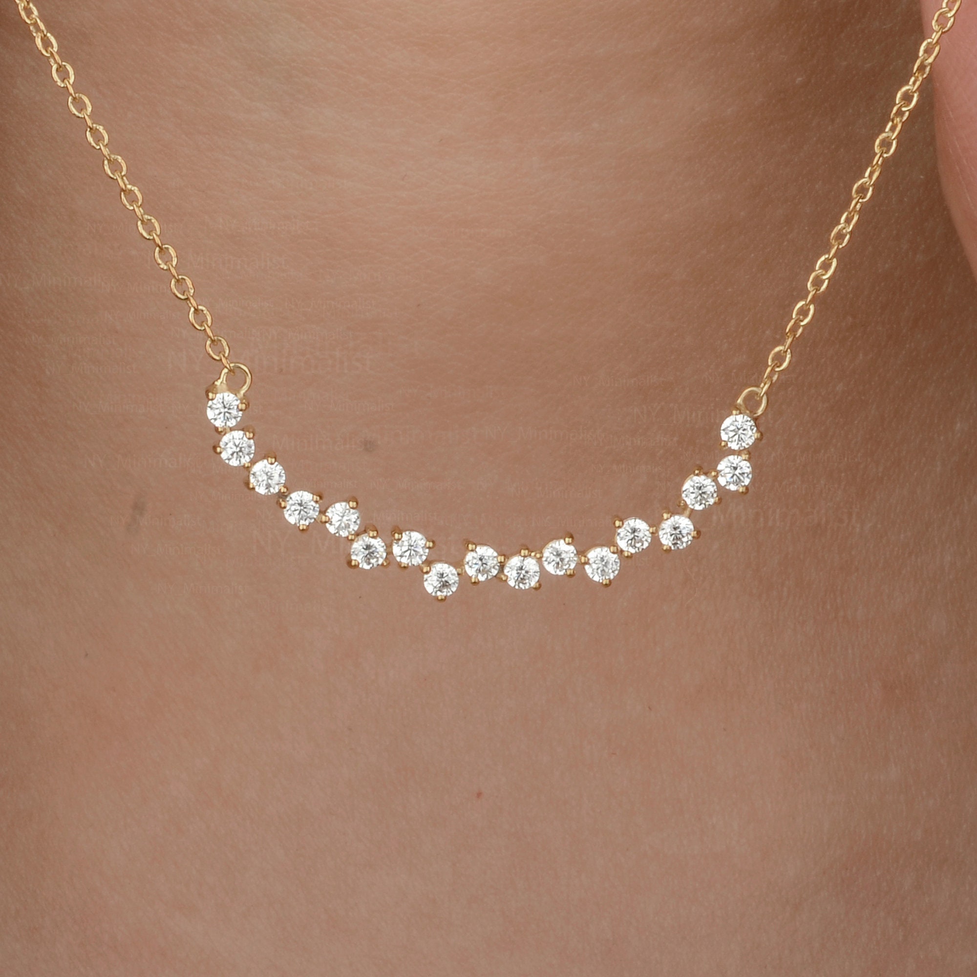 ◆STONEHENgE◆ SHe 14K Diamond Necklace SA24D40U4W STONEHENgE SHe 14K diamond necklace SA24D40U4W